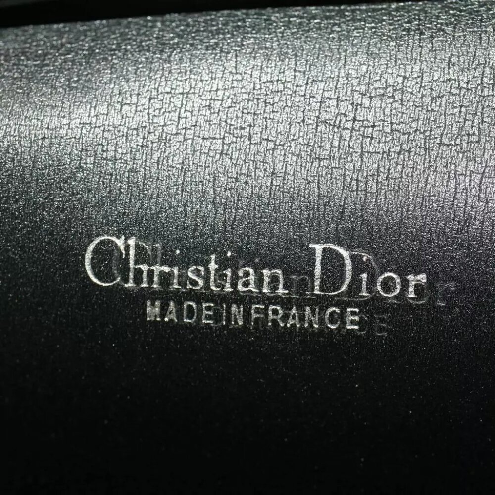 Christian Dior Trotter Canvas Chain Shoulder Bag Black - Picture 11 of 11